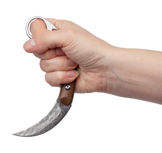 Nóż Karambit ze stali damasceńskiej TAKOMA N-955